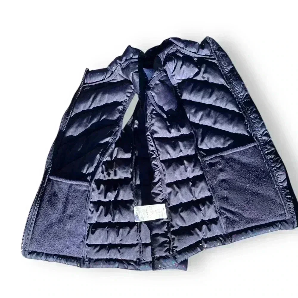Gap Kids M (8-9yo) Cold Control Water Resistant blue puffer vest.